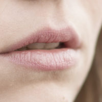 closeup of a woman's mouth
