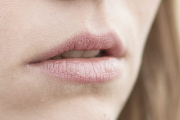 closeup of a woman's mouth