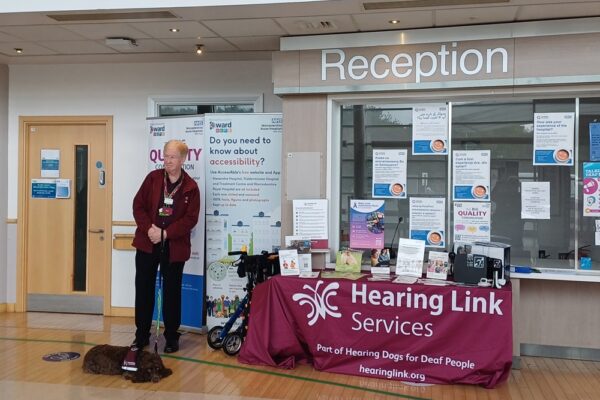 Volunteers run information stand at new Worcestershire service.